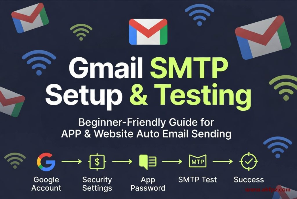快速设置谷歌邮箱Gmail发送邮件STMP端口保姆级教程 Gmail SMTP 设置与测试指南