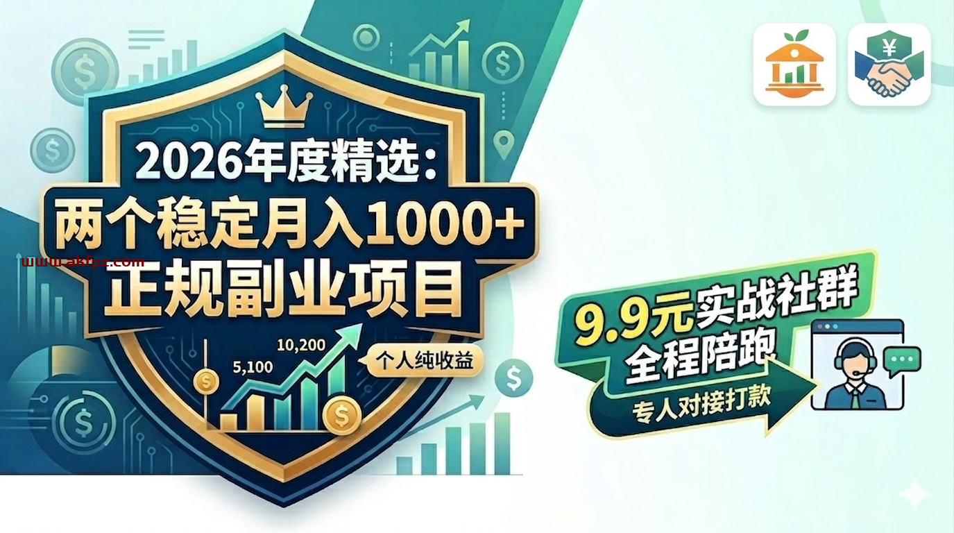 2026实战副业稳定每月增收1000+两个正规平台项目,9.9元社群陪跑专人对接指导结算(附保姆级教程) 撸网贷