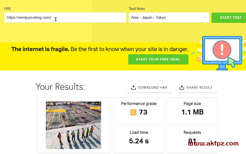 WordPress 建站怎么优化还是慢?靠这一个免费插件,网站轻松跑出 A 级 95+ 高分! website speed test